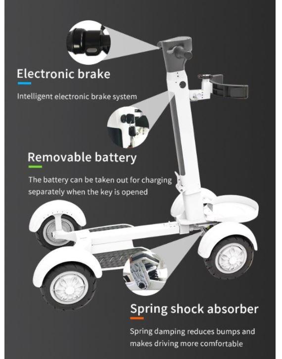 Electric Golf KADDI -  4 Wheel Golf Personal Transporter - Greentouch Technologies UK Ltd